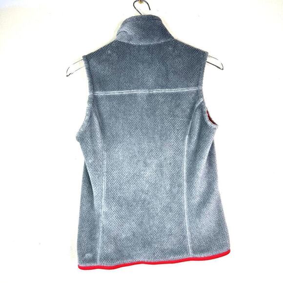 Patagonia Women's Re-Tool Vest Zip Up Fleece Gray Pink Pockets Fuzzy MEDIUM - Picture 6 of 6